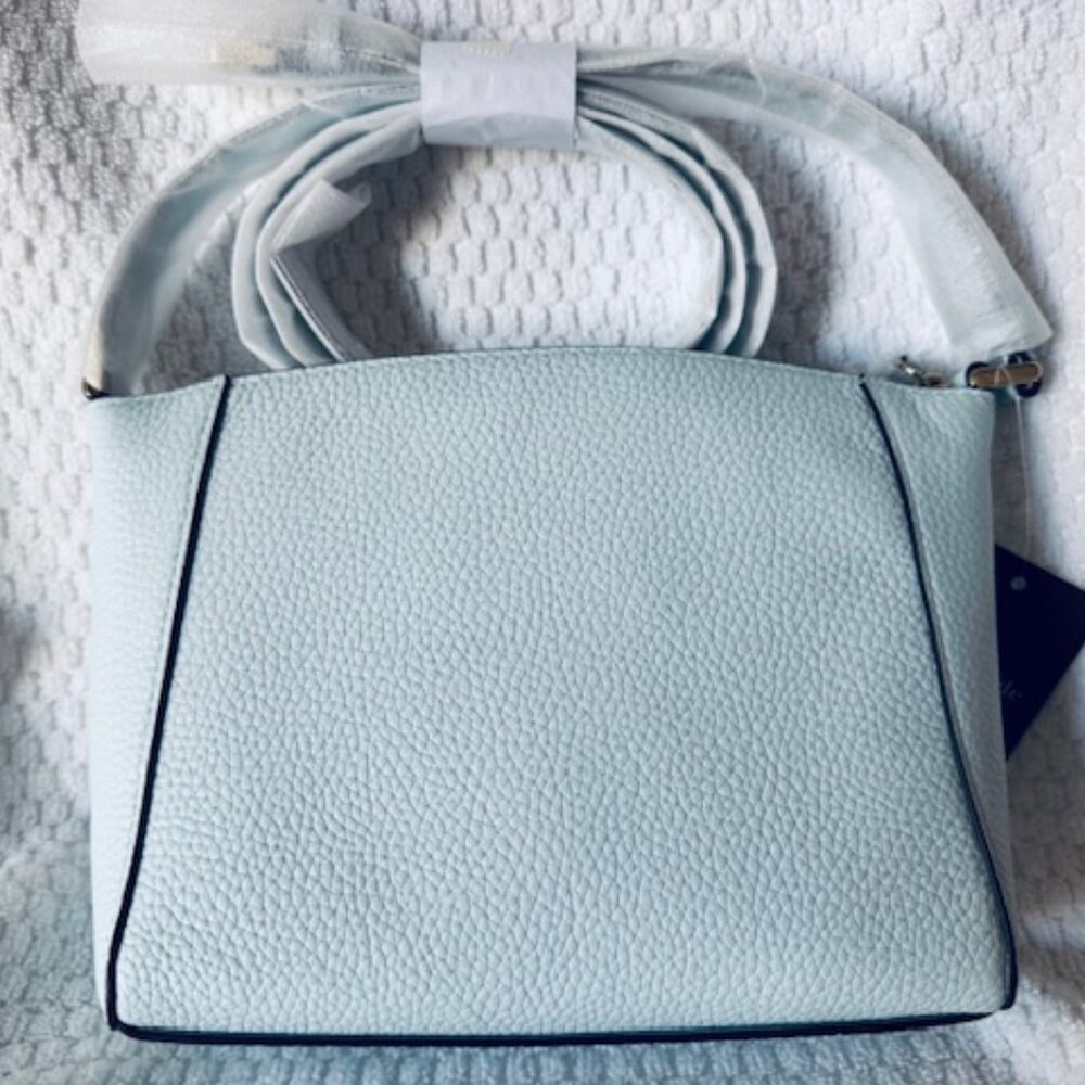 NWT Kate Spade Monica Small Crossbody Crisp Sky Blue Pebbled Leather - Picture 6 of 8